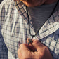 Strong Horizons Cross Necklace for Men - Montana Silversmiths