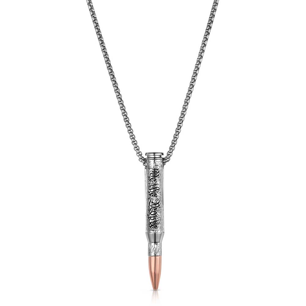 We The People Bullet Necklace for Men - Montana Silversmiths