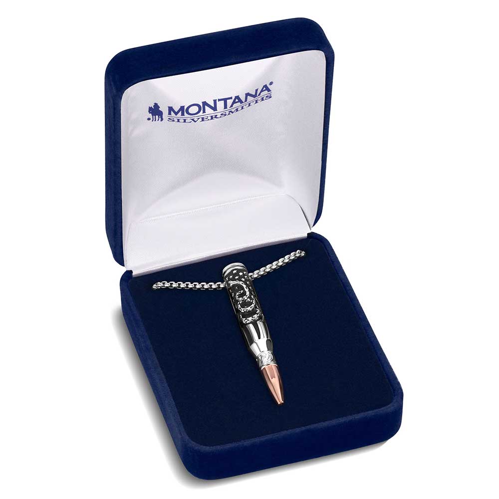 We The People Bullet Necklace for Men - Montana Silversmiths