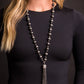 Multi Way Silver Peal Necklace with Tassel