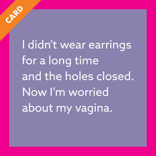 CARD Holes Closed | Funny Party Gift | Kitsch Greeting Cards