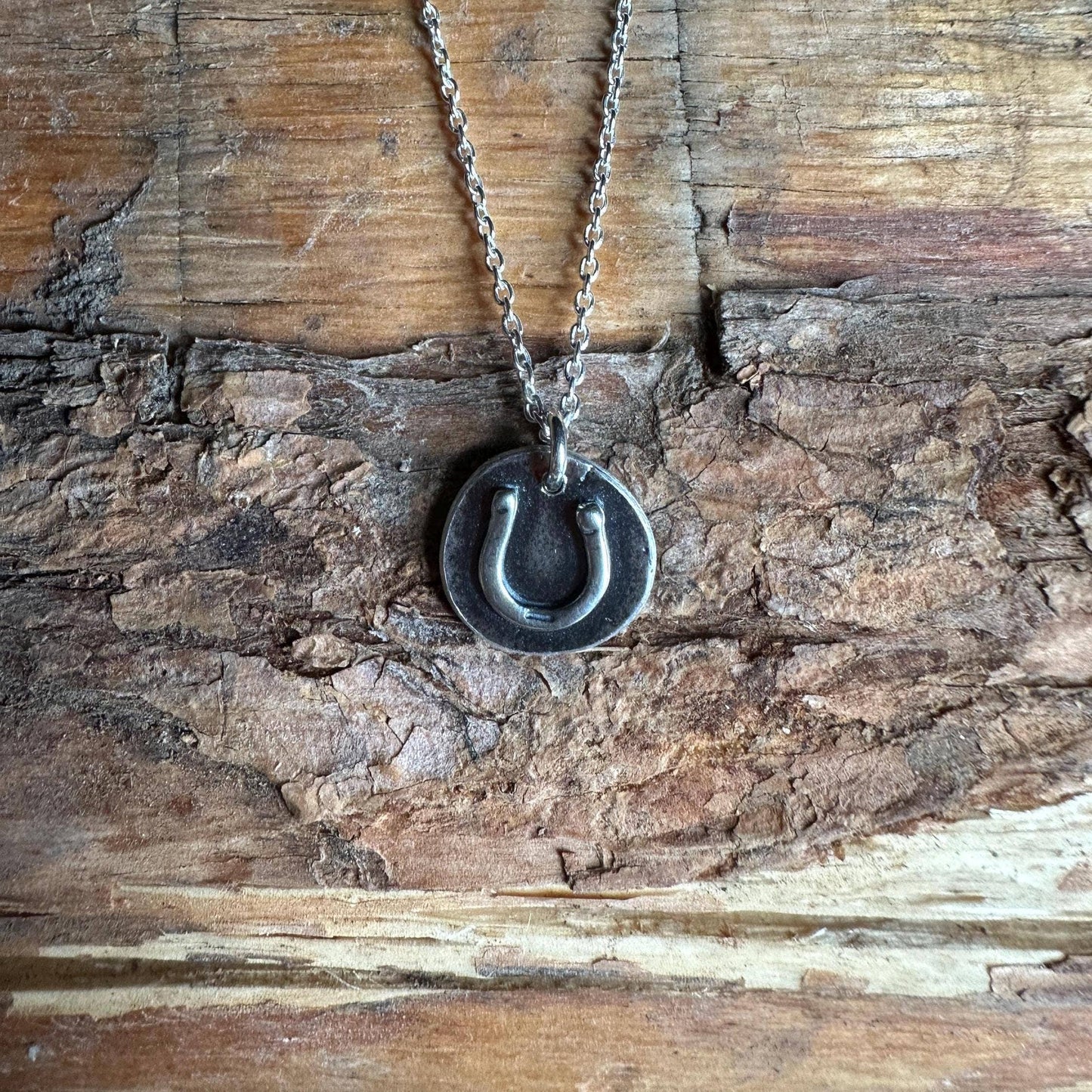 Horseshoe Cutie Sterling Silver Coin Necklace – Petite Lucky Charm