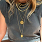 Shackle Duo Necklace - All Brass