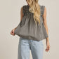 Gingham Ruffled Babydoll Blouse