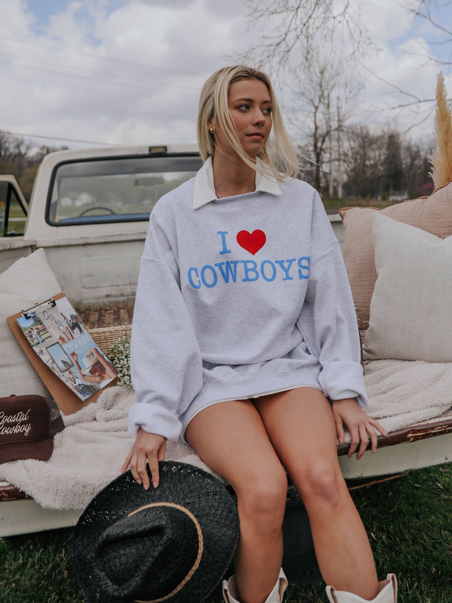 I Love Cowboys Sweatshirt at Bourbon Cowgirl