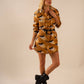 Preslie Poplin Shirt Dress All Over Wild Horses Pattern