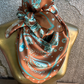 Rust Turquoise Paisley Wild Rag