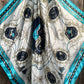 Ornate Turquoise Wild Rag Scarf