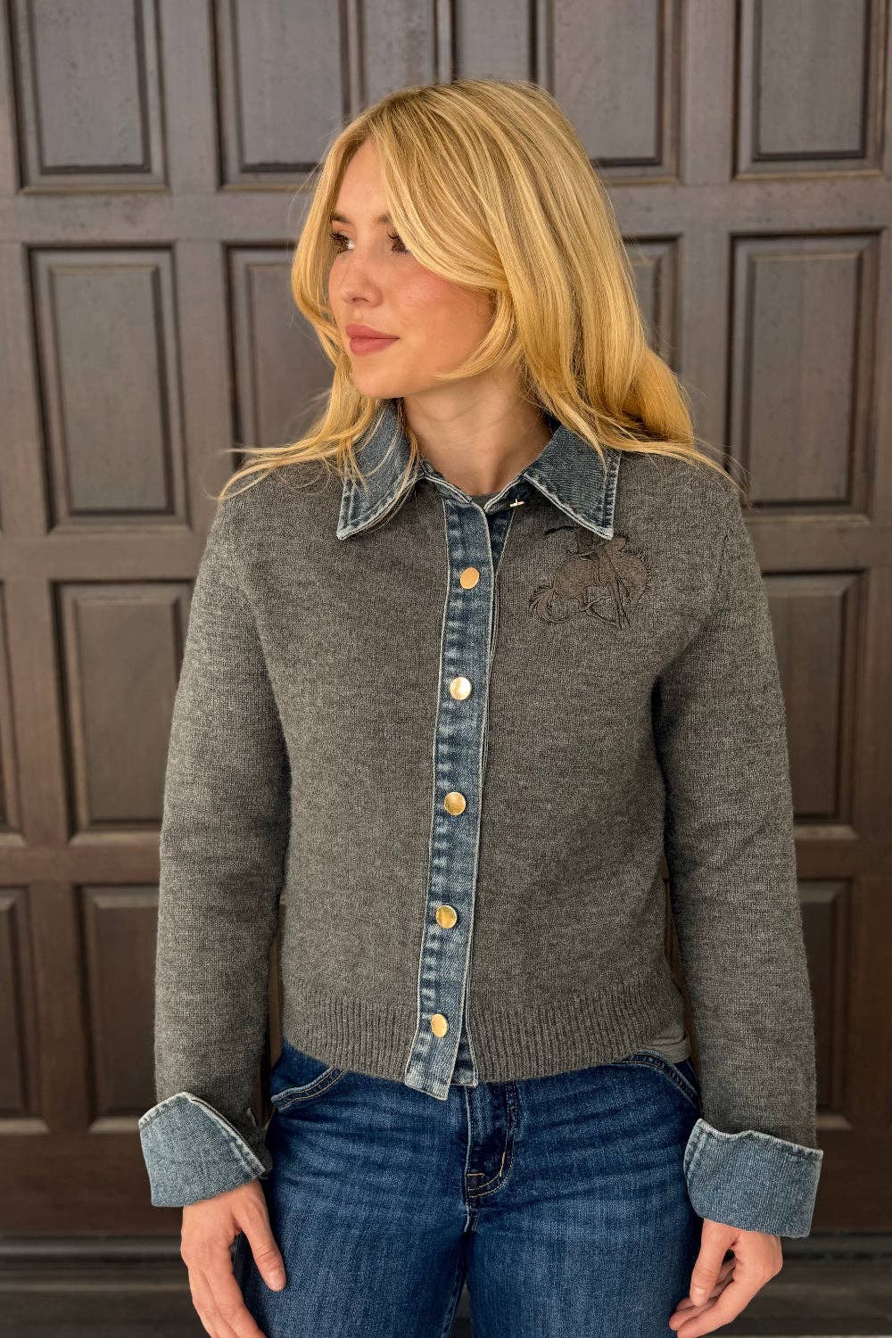 Mustang Molly Snap Cardigan by Rodeo Quincy