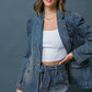 GIVE IT YOUR ALL DENIM BLAZER
