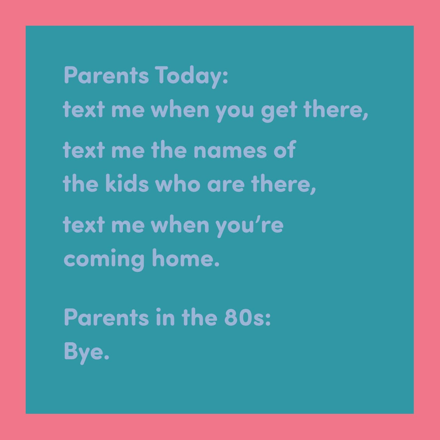 CARD Parent In 80'S | Funny Gift | Kitsch Greeting Cards