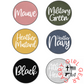 Mauve, Military Green, Heather Mustard, Navy, Black, Athletic Heather