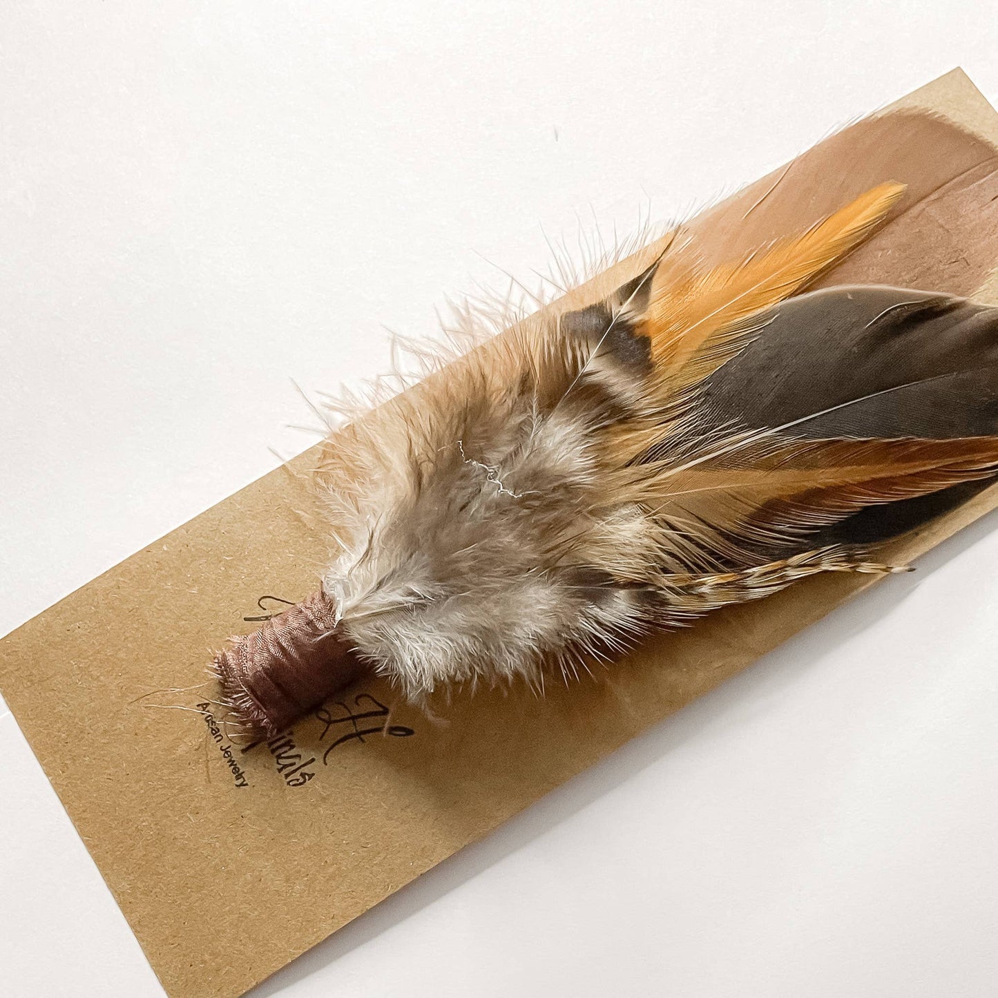 Hat Bar Chestnut Feather Flutter  Hat Pins and Feathers
