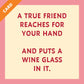 CARD Put A Wine Glass | Funny Gift | Kitsch Greeting Cards