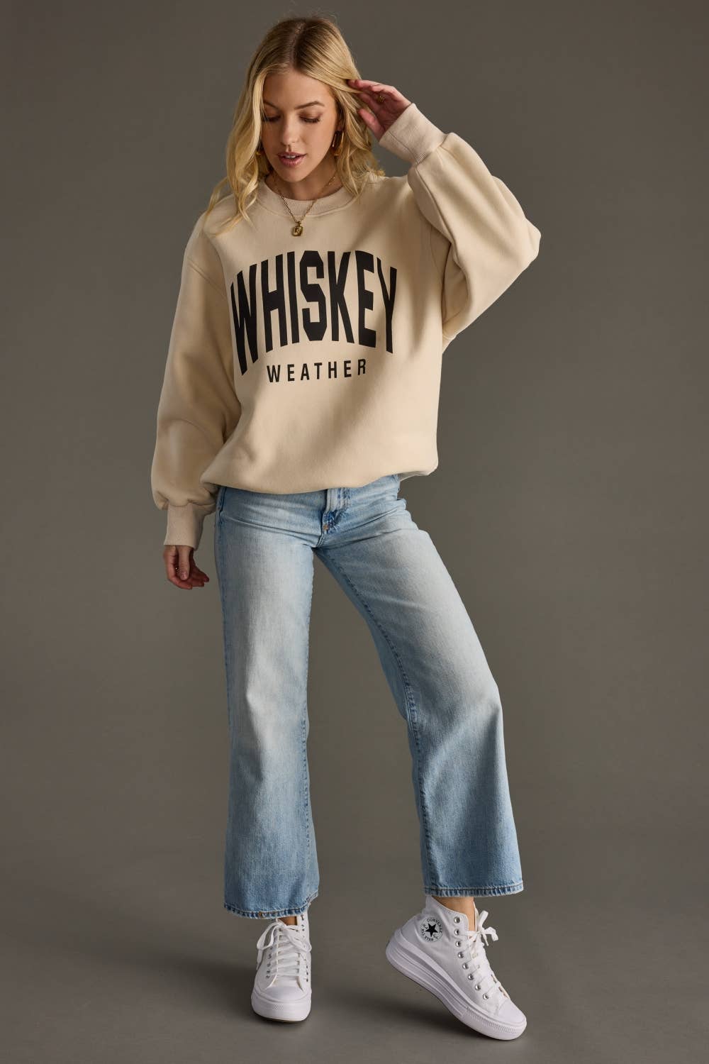 Tan Whiskey Weather Sweatshirt