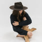 Emery Rancher Fedora Dark Brown Hat by Gigi Pip | Bourbon Cowgirl