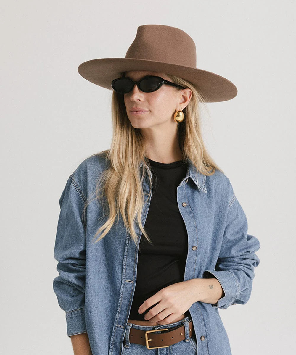 Wesley Wide Brim Fedora Hat by Gigi Pip | Bourbon Cowgirl