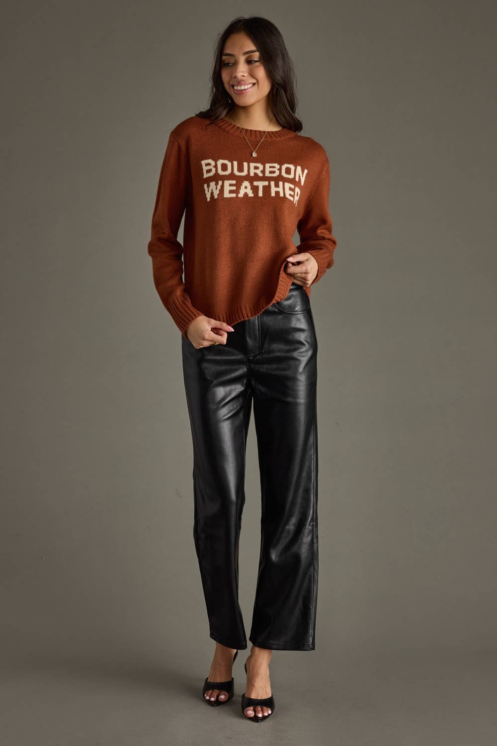 Rust & Ivory Bourbon Weather Sweater