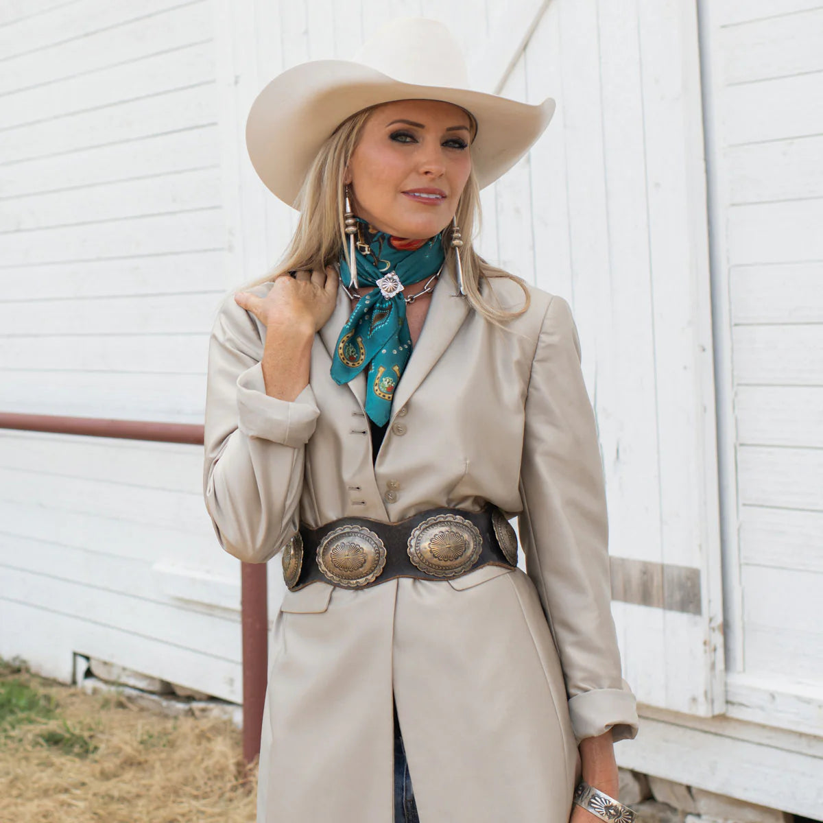 Hold Your Horses Jade Bandana Wildrags at Bourbon Cowgirl
