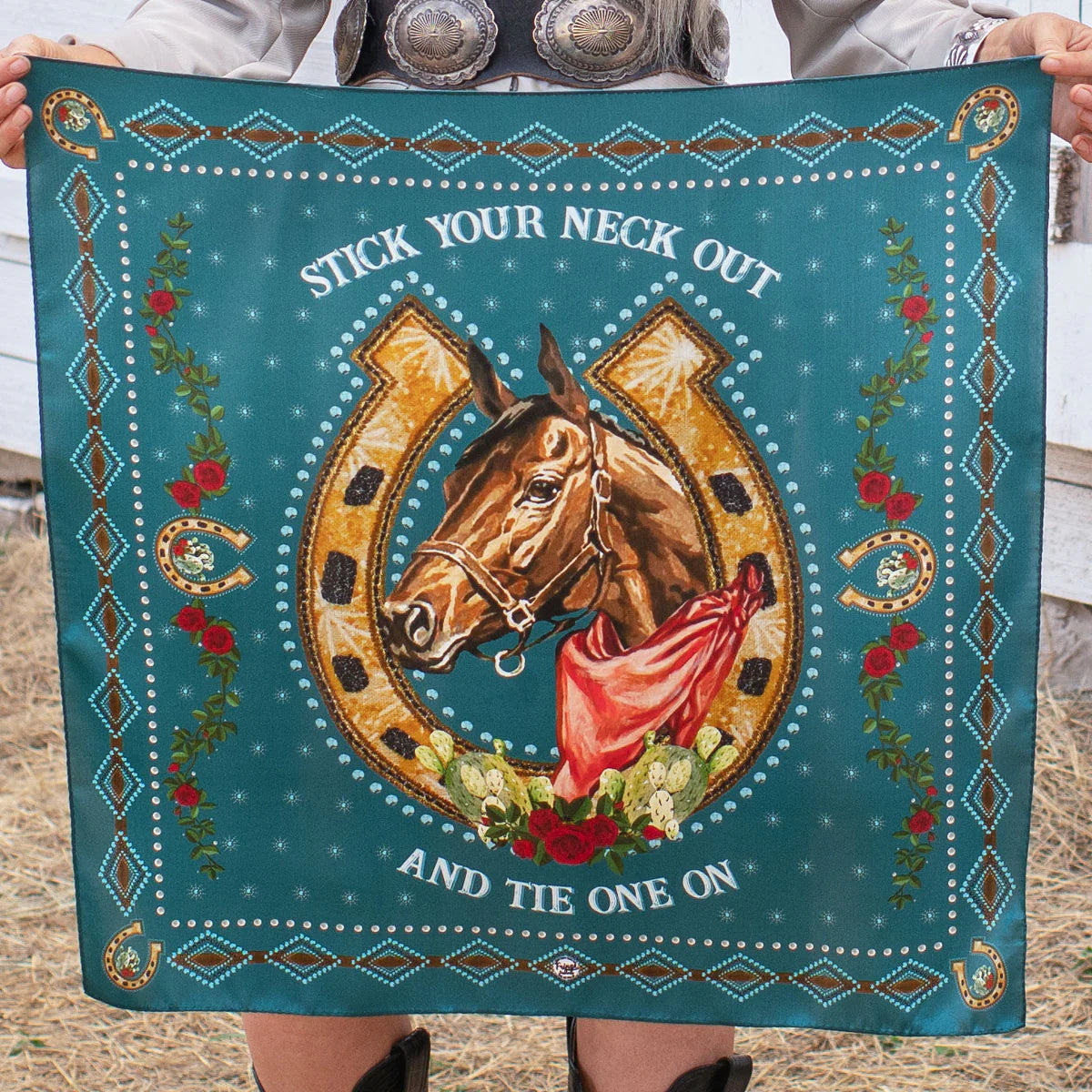 Hold Your Horses Jade Bandana Wildrags at Bourbon Cowgirl