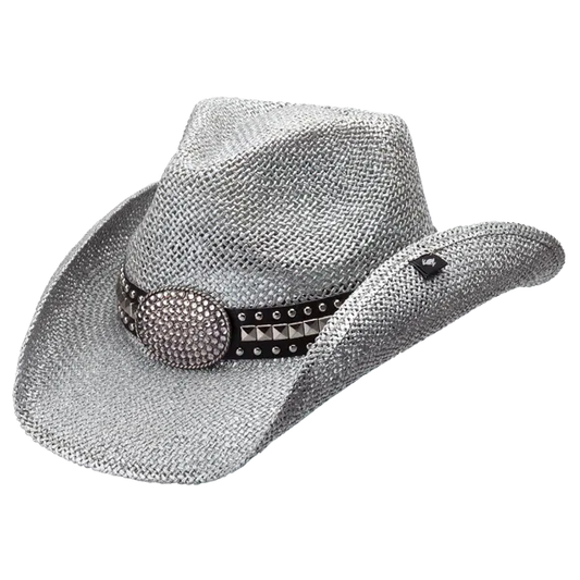 Gila Silver Cowboy Hat by Peter Grimm - Bourbon Cowgirl