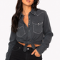 H Bar C Brooklyn Women's Shirt in Charcoal Slate