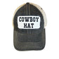 Cowboy Hat Trucker Cap - Distressed Trucker Hats for Bourbon Cowgirl