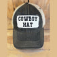 Cowboy Hat Trucker Cap - Distressed Trucker Hats for Bourbon Cowgirl