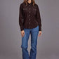 Stetson Women's Chocolate Brown Corduroy Shirt