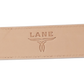 Lane woven belt with turquoise buckle, ceramic crackle detail.