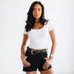 Lane 1.5 Woven Laced Belt with Single Buckle - Jet Black
