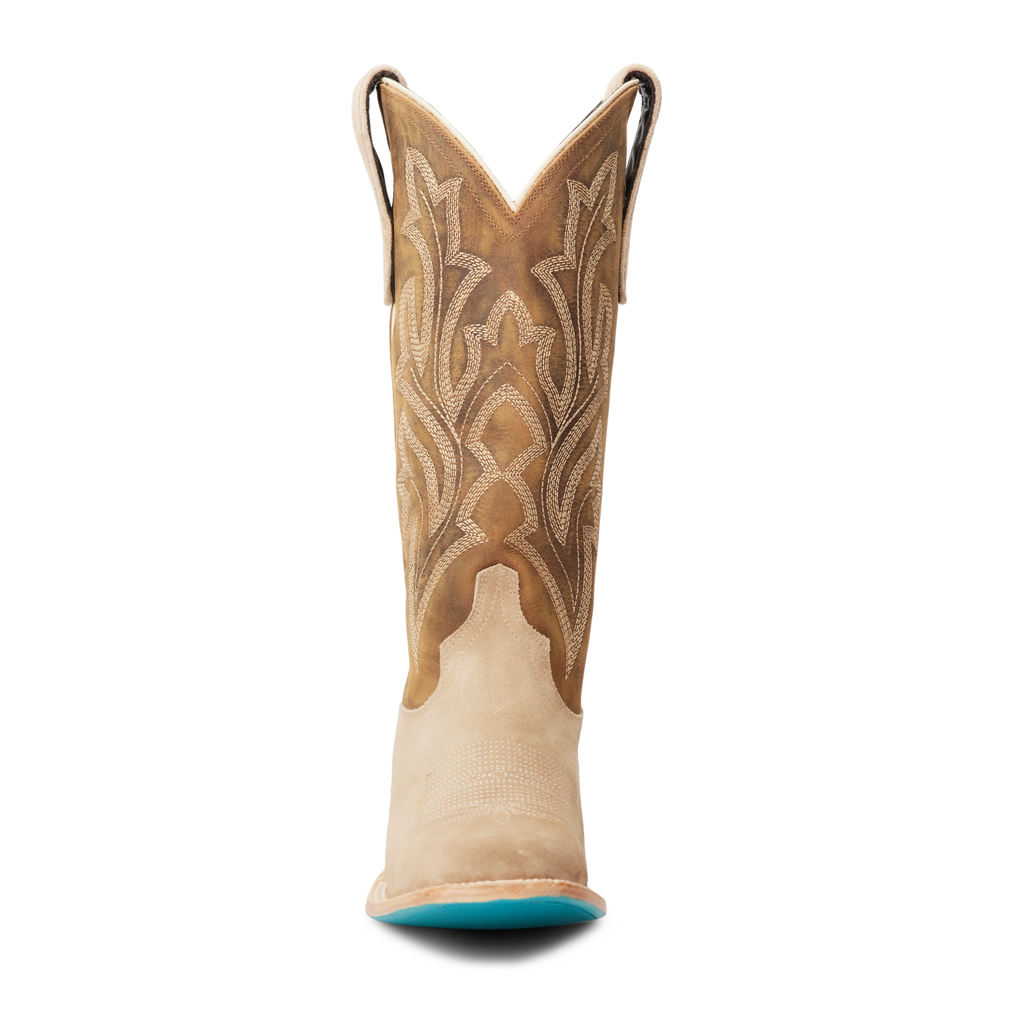 Classic Square Boot - Latte Suede and Burnt Caramel