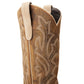 Classic Square Boot - Latte Suede and Burnt Caramel