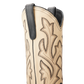 Classic Square Boot - Jet Black and Pale Ivory