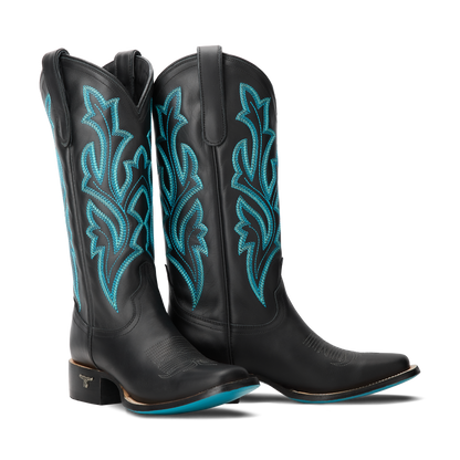 Classic Square Boot - Jet Black