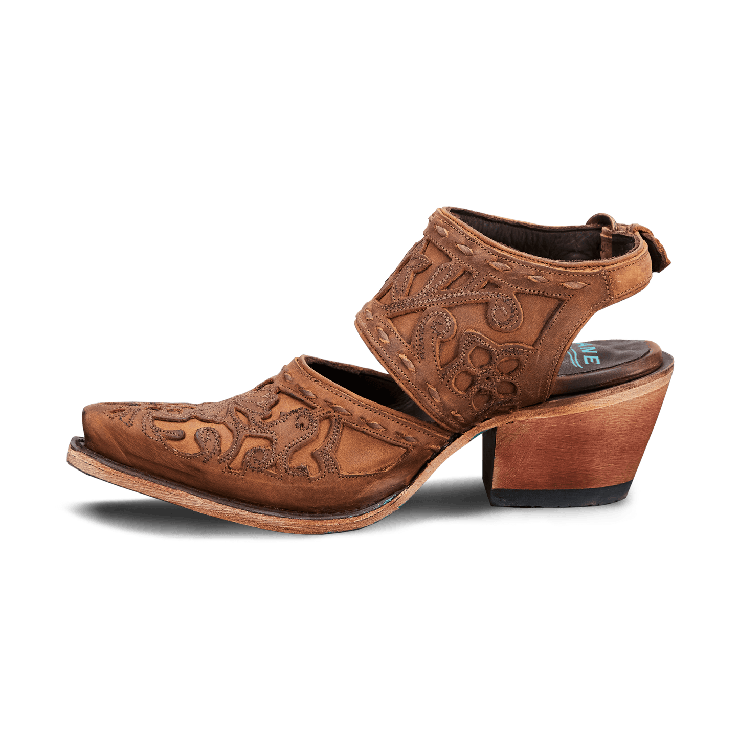 Burnt caramel leather Robin Mule shoe