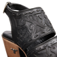 Black leather Robin Mule sandal detail