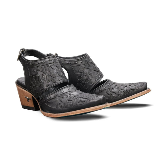 Black leather Robin Mule Pumanegro PS1 ankle boots
