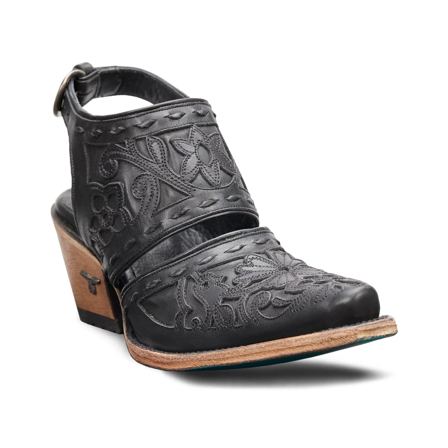 Black leather Puma Negro Robin Mule PS4 shoe