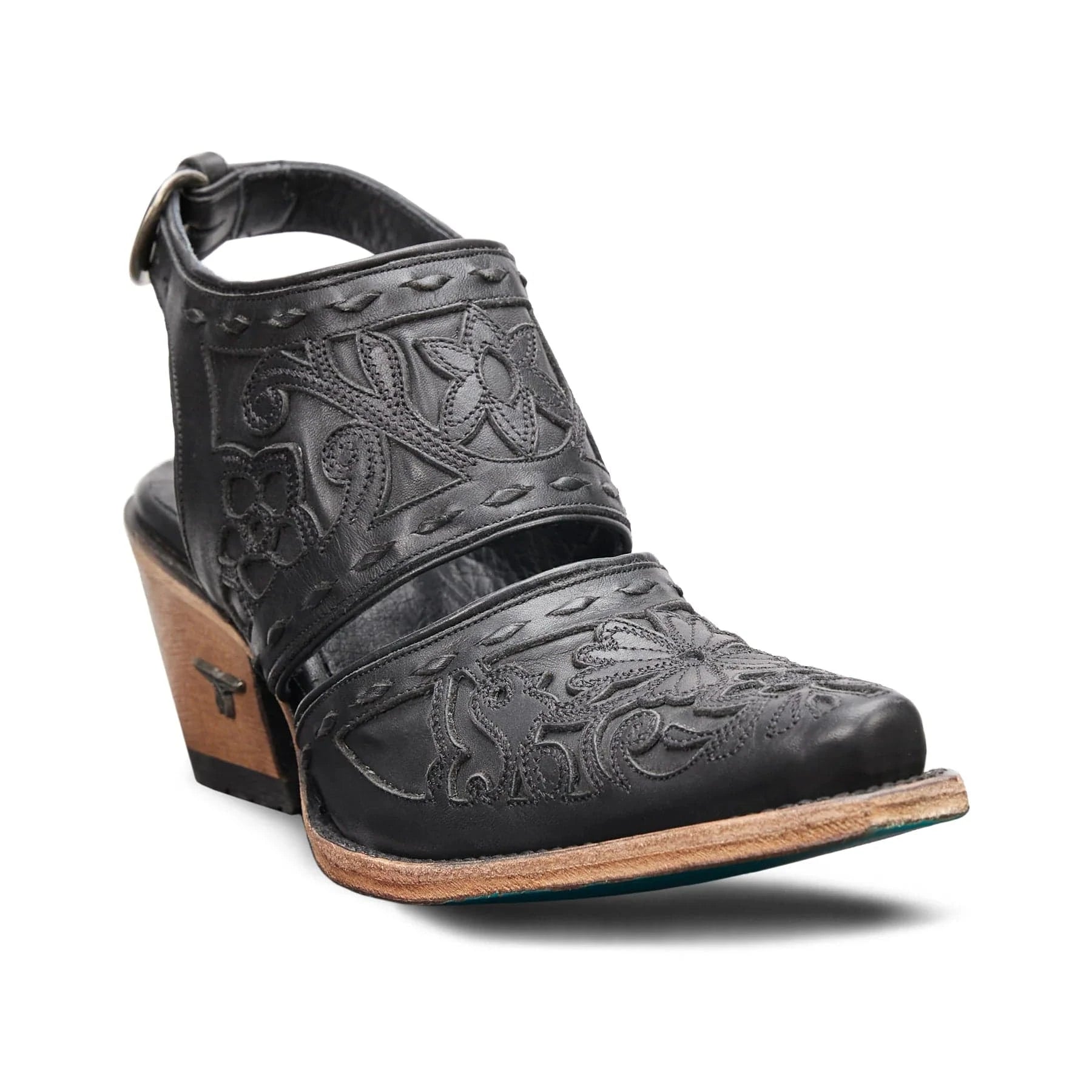 Black leather Puma Negro Robin Mule PS4 shoe