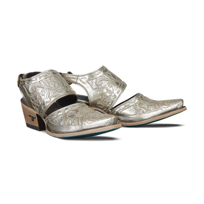 Robin Slingback Mule - Champagne Metallic