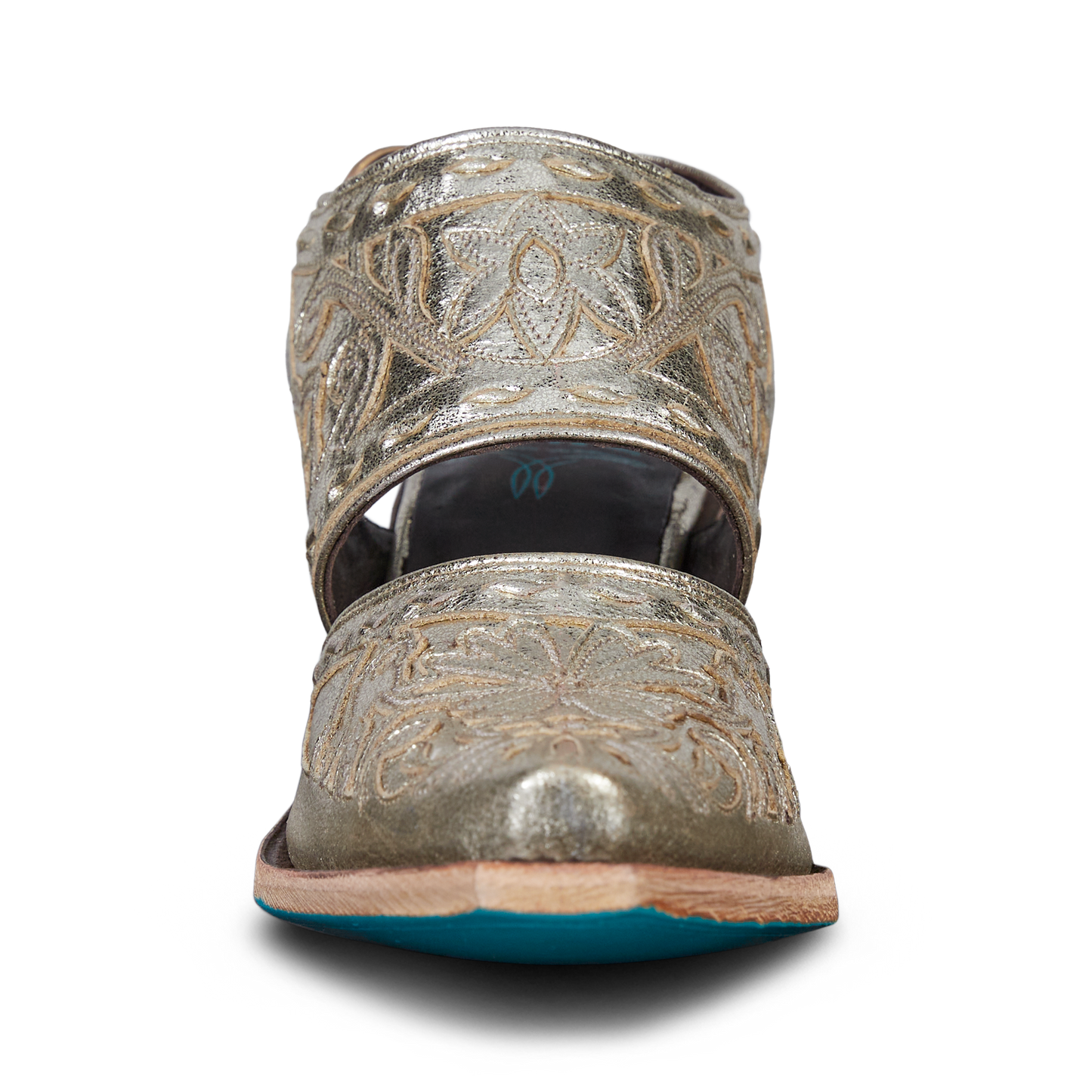 Robin Slingback Mule - Champagne Metallic