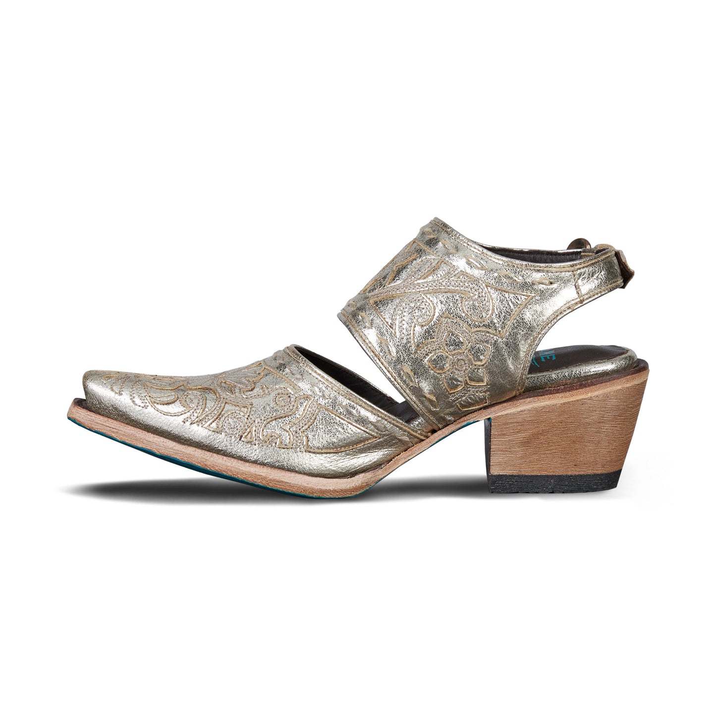 Robin Slingback Mule - Champagne Metallic