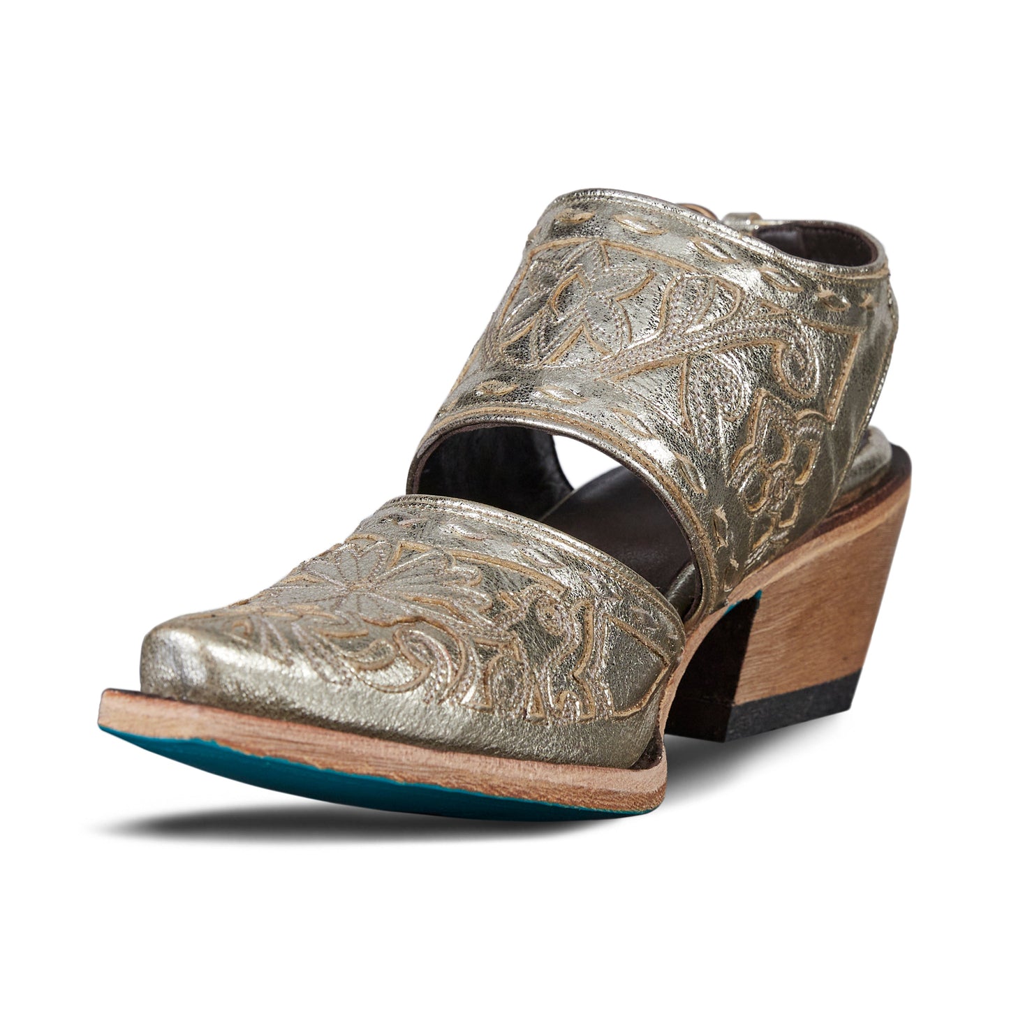 Robin Slingback Mule - Champagne Metallic