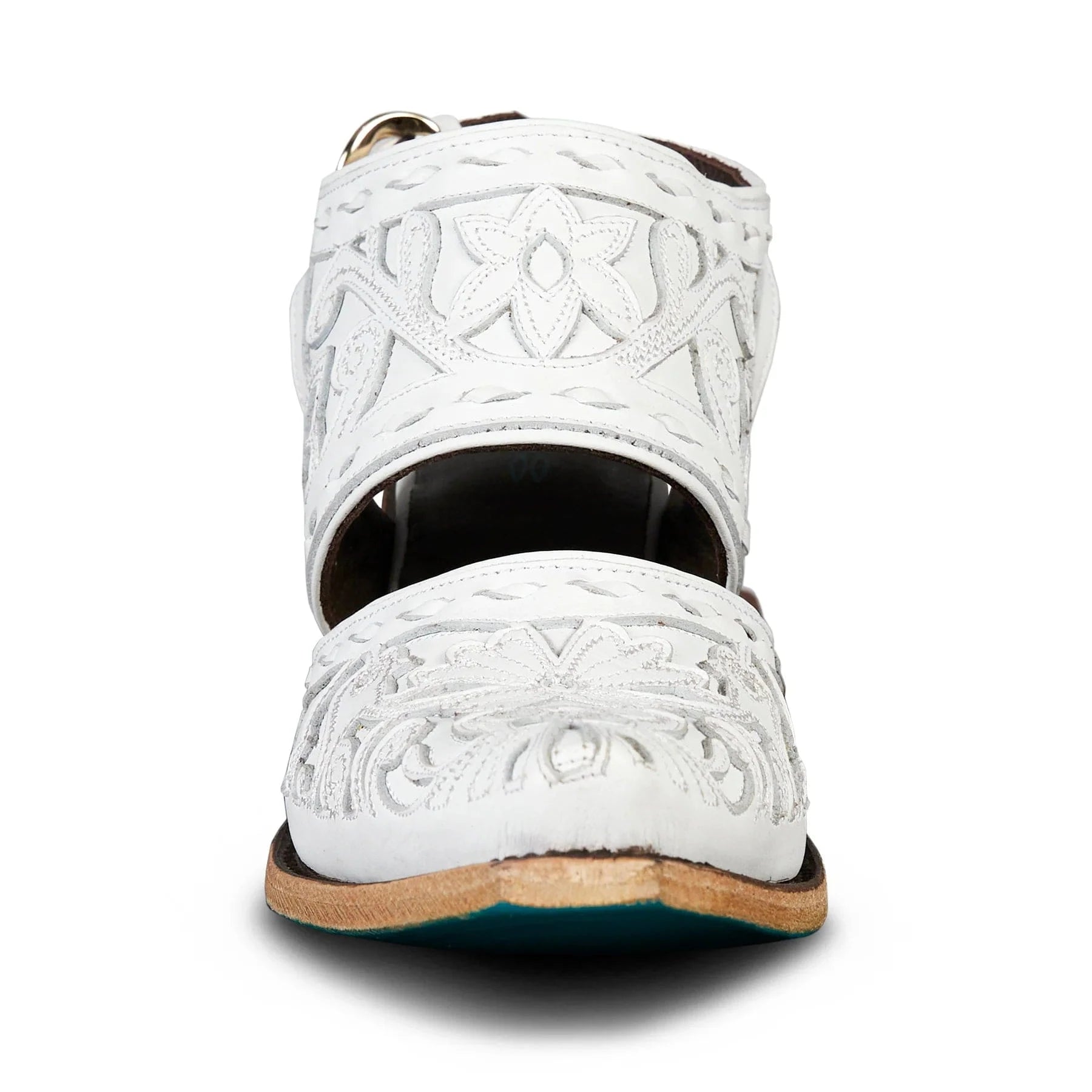 White leather mule sandal by Robin Mule & Matthew White