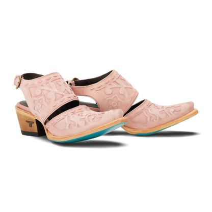 Robin Mule Blush Leather Shoe