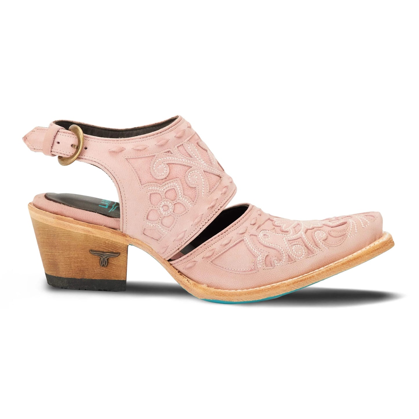 Pink leather Robin Mule blush PS4 shoe