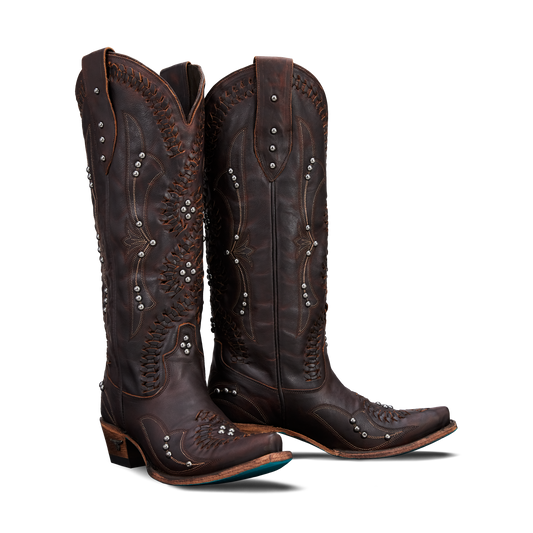Brown leather Cossette cognac cowboy boots