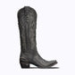 Distressed Jet Black Cossette Cowboy Boot
