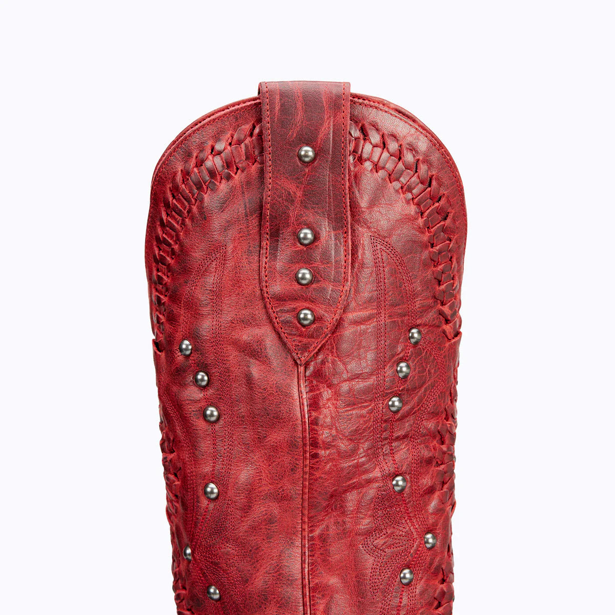 Red Cossette Julianaroja PS10 cowboy boot detail